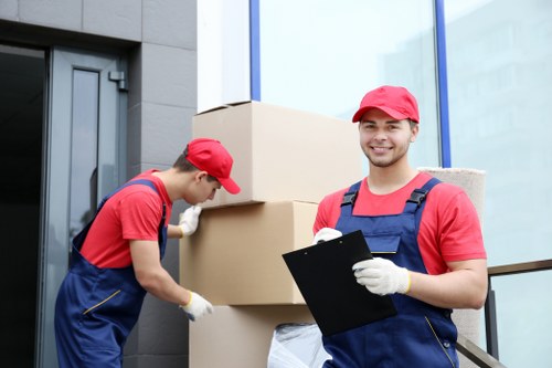 Man with Van Crews Hill in action during a move