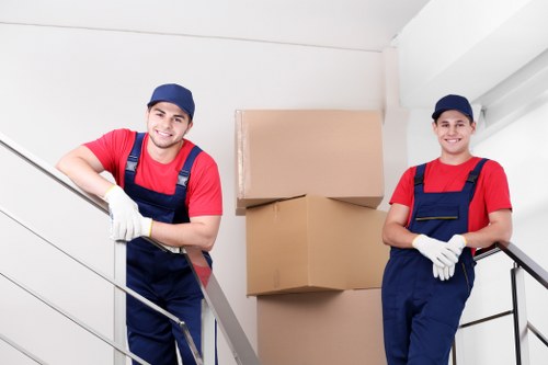 Man with Van Fulwell in action during a move