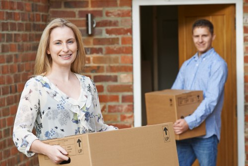 Professional movers from Man with Van Nine Elms in action