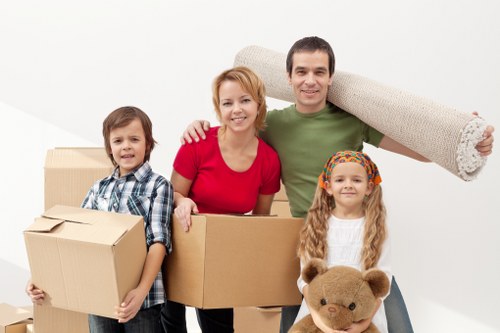 Professional movers assisting with a residential move