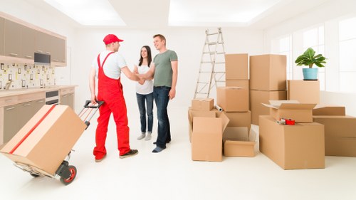 Experienced movers from Man with Van Elmstead at work