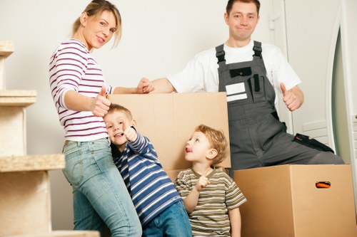 Professional movers assisting in Edgware