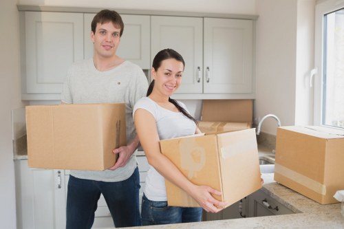 Van loaded with household items for moving